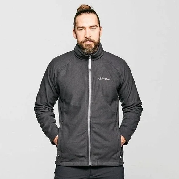 Berghaus Hydroshell Jacket Mens XXL Black Hooded Waterproof & Fleece 3 In 1 NWOT